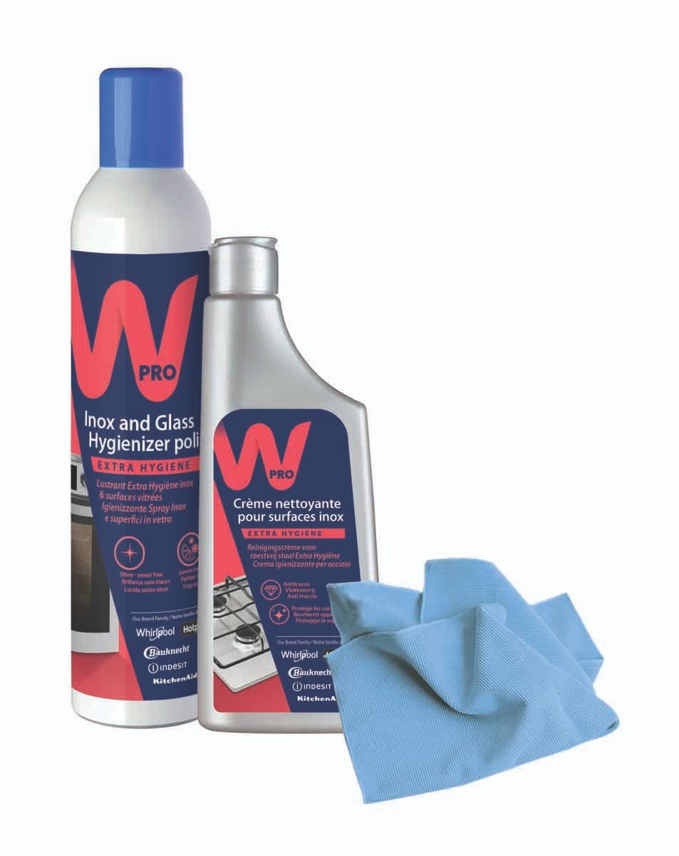 Alternative view of ΚΙΤ ΚΑΘΑΡΙΣΜΟΥ ΑΝΟΞΕΙΔΩΤΟY WPRO(ΚΑΘΑΡΙΣΤΙΚΗ ΚΡΕΜΑ - ΣΠΡΕΙ ΓΥΑΛΙΣΤΙΚΟ - ΠΑΝΙ ΜΕ ΜΙΚΡΟΙΝΕΣ)